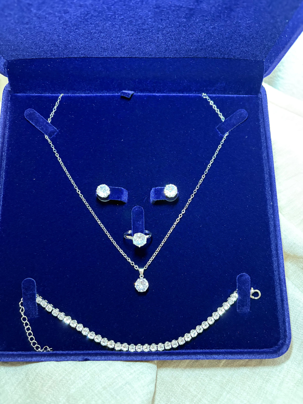 Coffret argenté